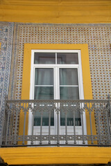 decorated window of an historic building at  Aveiro - 703755462