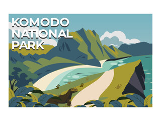 Fototapeta na wymiar Komodo national Park