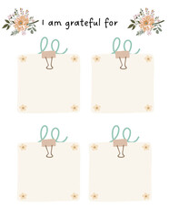 Thankgiving - I am grateful for Notepads