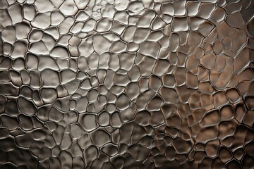 Steel surface with hammered effect and deep shadows, for texture or background.