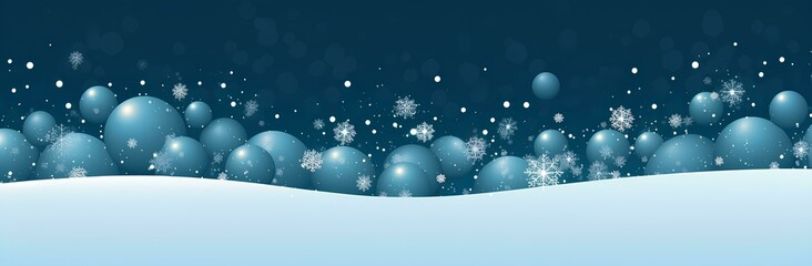 background with bubble snow