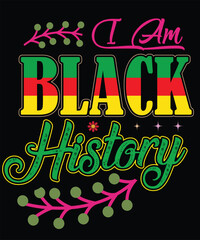 Fototapeta premium BLACK HISTORY MONTH GROOVY AND TYPOGRAPHY DESIGN