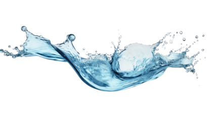 water liquid splash isolated on white background includes clipping path, transparent background