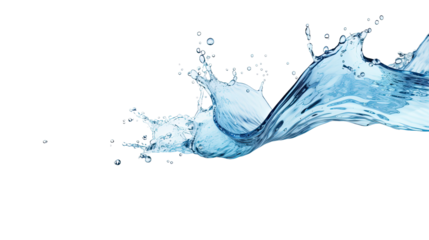 water liquid splash isolated on white background includes clipping path, transparent background