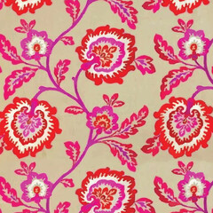 Abstract,Ikat,batik print,madhubani,kalamkari,block-print,Geometric,Ajrakh Pattern and Background digital printing textile	
