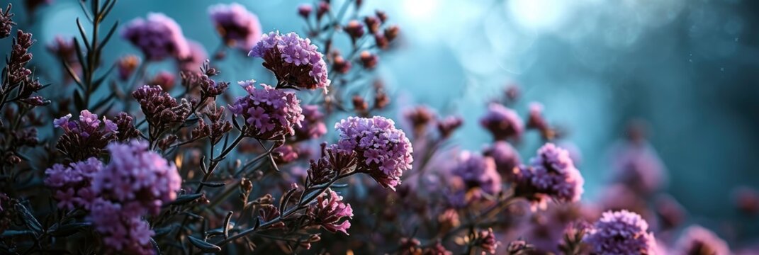 Verbena Bonariensis Flower Small Purple Flowers, Banner Image For Website, Background, Desktop Wallpaper