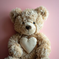 Background with bear toy. Holiday Valentine's Day, birthday, wedding. Romantic bears