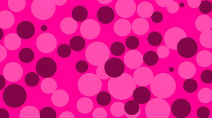 Abstract Background of minimalistic Circles in hot pink Colors. Artistic Wallpaper