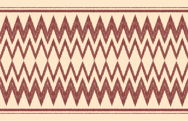 Ethnic abstract ikat art. Aztec ornament print. geometric ethnic pattern seamless  color oriental.  Design for background ,curtain, carpet, wallpaper, clothing, wrapping, Batik, vector illustration.