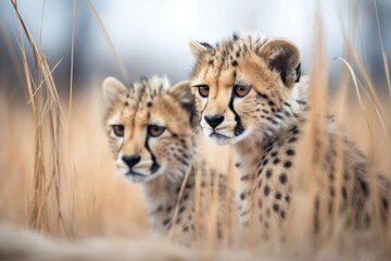 cheetahs intense gaze during hunt