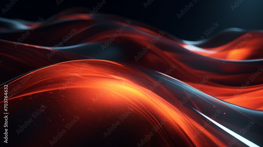 Aufkleber generative ai dynamic lines and curves creating an energetic and abstract composition.