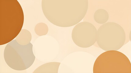 Abstract Background of minimalistic Circles in light brown Colors. Artistic Wallpaper