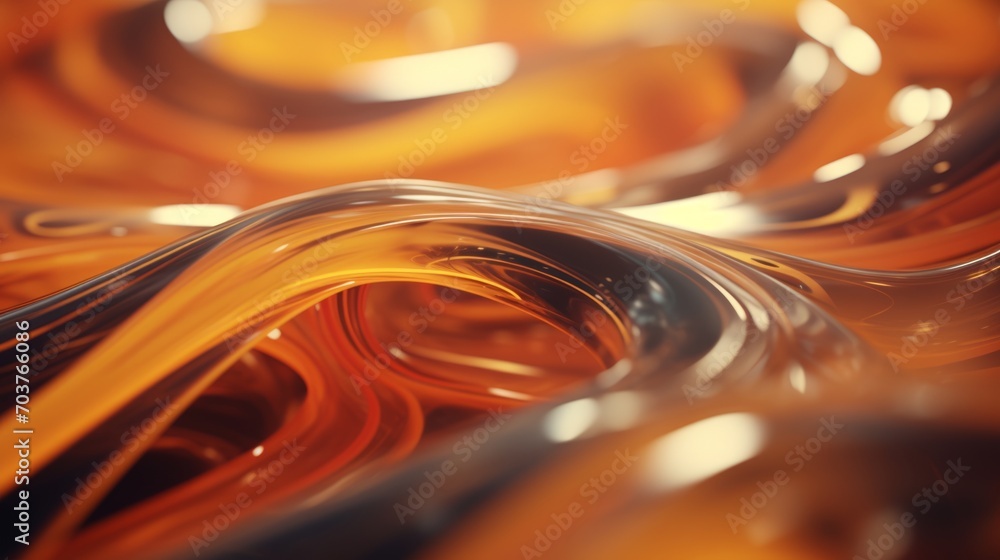 Poster Generative AI Fluid and organic shapes producing an abstract and flowing background.