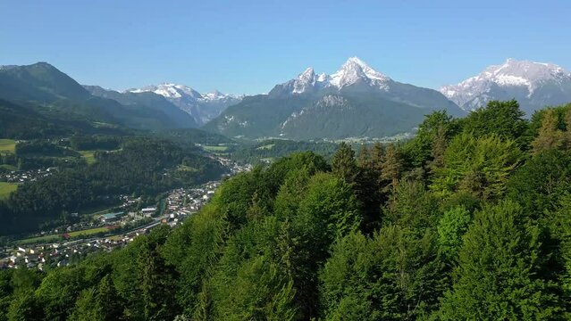 Berchtesgaden with Mount Watzmann in the background, Bavaria