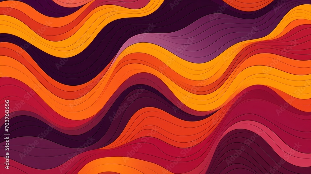 Poster vibrant abstract colorful waves background. dynamic and vivid abstract background with flowing color