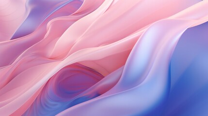 Obraz premium Calming rhythms unfold in the close-up dance of a wavy rose leaf, where fluid forms soothe the senses with botanical grace