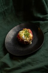 Egg benedict with salmon