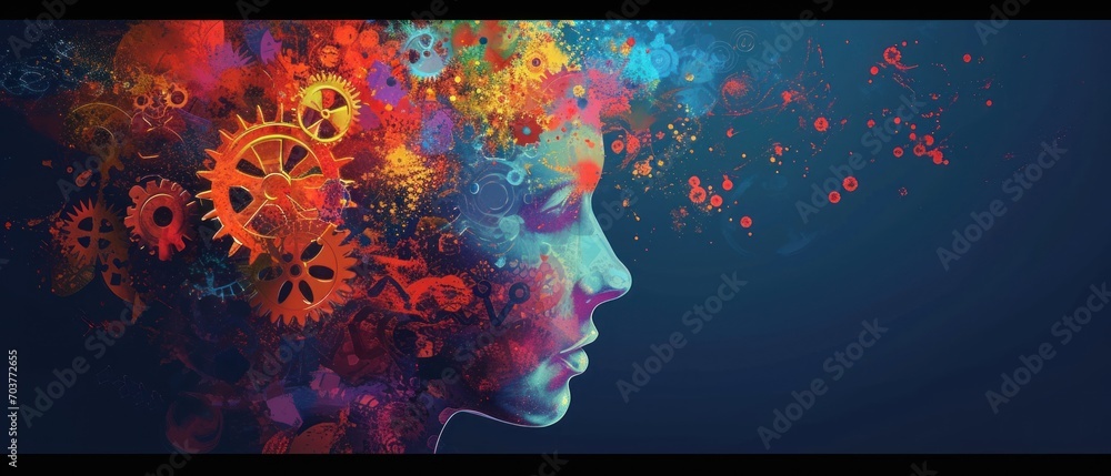 Poster this is an edited image in this image we can see a person's face in the background it is dark also t