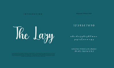 Signature Font Calligraphy Logotype Script Brush Font Type Font lettering handwritten
