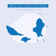 Fotobehang Vector illustration vector of Wallis and Futuna map France © kamlesh