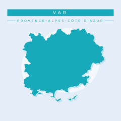 Vector illustration vector of Var map France
