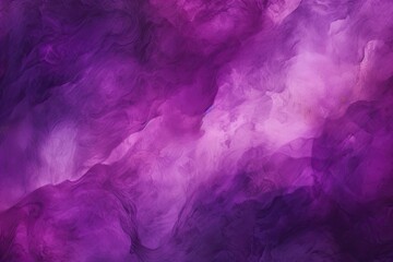 Watercolor background with streaks, bright pink spots, gaps, light. Violet-pink backdrop reminiscent of thunderstorms and clouds - obrazy, fototapety, plakaty