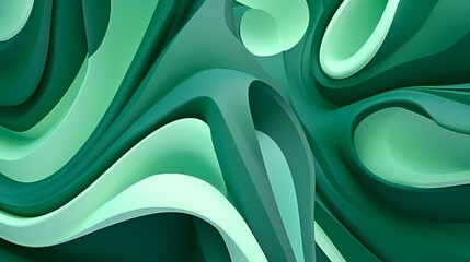 Fototapeta premium In the fluid and flowing forms of a Monstera leaf up close, calming rhythms emerge