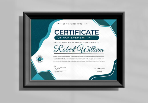 Editable Certificate Template