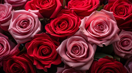 Dozen Red and Pink Roses for my Valentine 