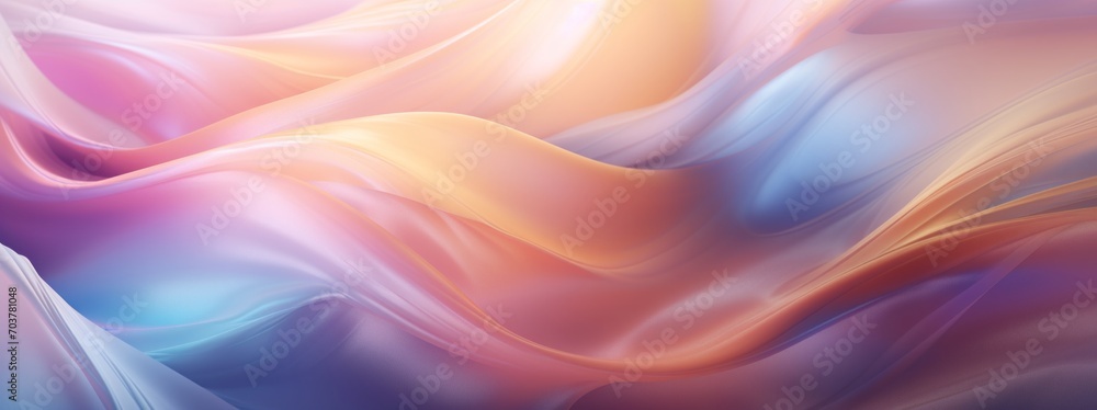 Poster generative ai translucent layers of soft pastel hues melding together to form an abstract background