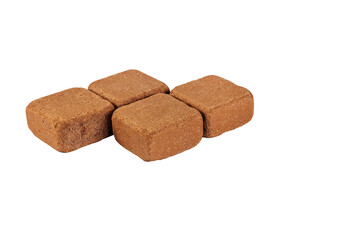 Sidewalk stone. Paving slabs Isolated white background. Full depth of field. Concept for advertising and design.