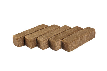 Sidewalk stone. Paving slabs Isolated white background. Full depth of field. Concept for advertising and design.