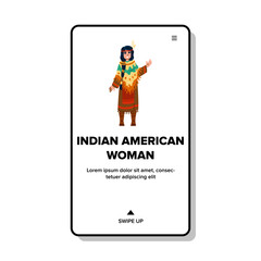 face indian american woman vector. happy young, attractive yoga, women diverse face indian american woman web flat cartoon illustration