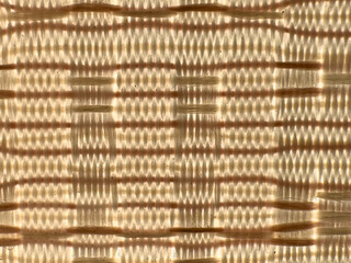 Beige woven texture with intertwined stripes.