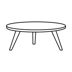 Table icon vector. Furniture illustration sign. Coffee table symbol. Workplace logo.