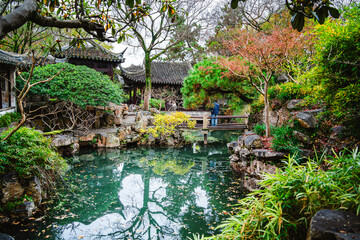 Fototapeta na wymiar Suzhou, China: Couple's retreat garden