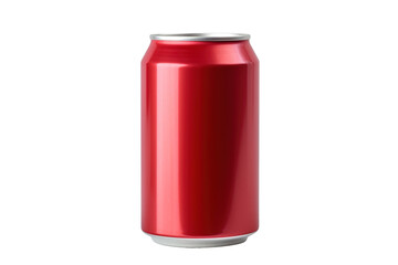 Red soda Isolated on transparent background