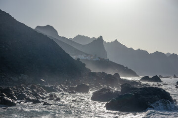 Beach Playa de Benijo on Tenerife