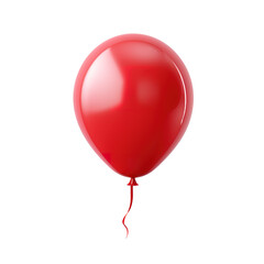 Red balloon Isolated on transparent background