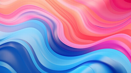 Abstract Floral Harmony: Liquid Color Design with Gradient Colors for a Stylish Mobile Screen - Wallpaper Concept