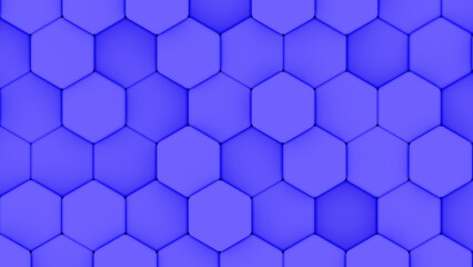 Fototapeta na wymiar Purple hexagons geometric background, minimal honeycomb pattern wallpaper.