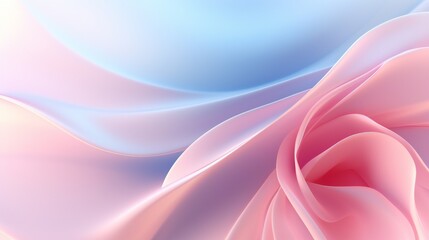 Soft breezes create calming rhythms in the close-up view of a wavy rose leaf, where its fluid and flowing forms bring serenity - obrazy, fototapety, plakaty