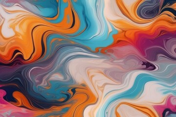 Abstract clouds. Modern futuristic pattern marble translucent colors texture.. Multicolor dynamic background mixing liquid paints art.