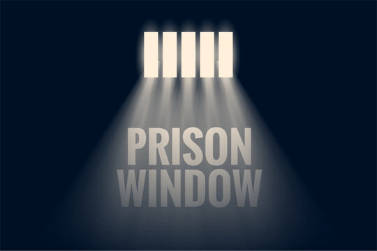 prison jail window design with light effect
