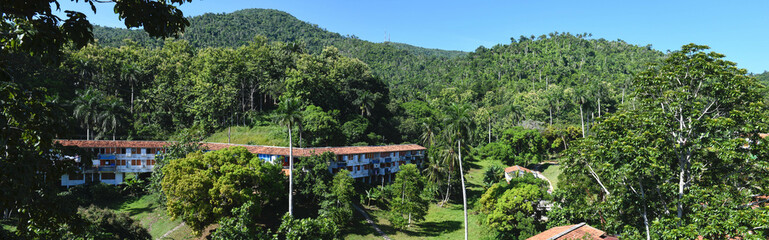 Fototapeta na wymiar View at the comunitary village of Las Terrazas in Cuba