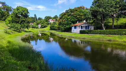 Obraz premium View at the lake of Las Terrazas in Cuba