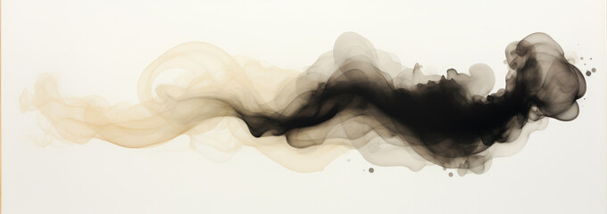 Abstract black and beige smoke wallpaper