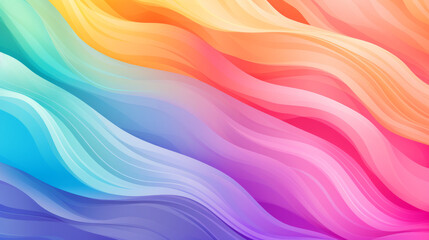 Obraz premium Rainbow colorful wavy background