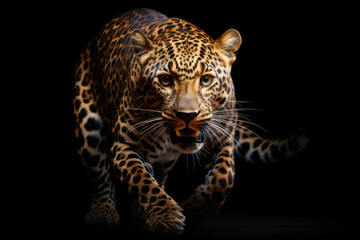 Elegant Leopard in Action