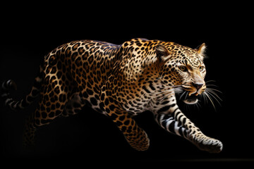 Wild Beauty: A Running Leopard